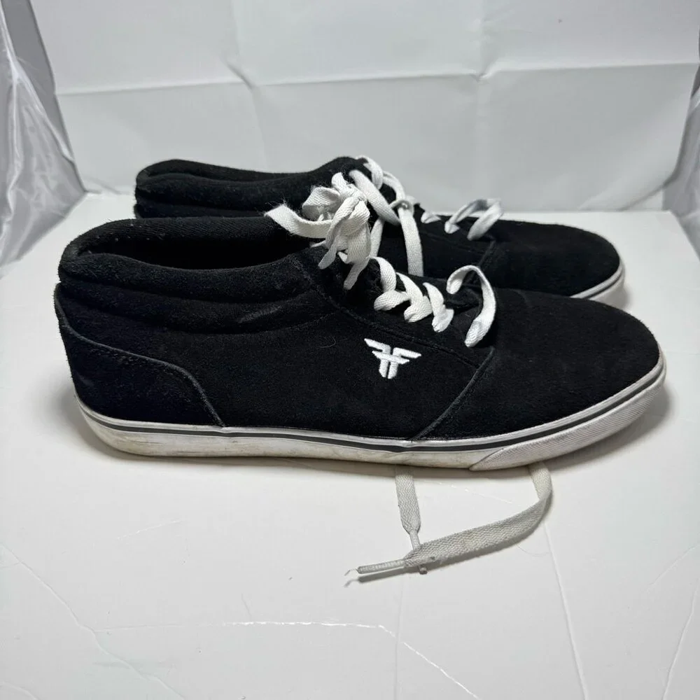 Fallen DOA Black Suede Skate Shoes Men 12 / 46 EU Streetwear Skateboard‎ Grunge